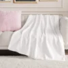 Solid Rabbit Mink Faux Fur Throw Blanket Solid Rabbit Mink Faux Fur Throw Blanket
