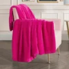 Solid Rabbit Mink Faux Fur Throw Blanket Solid Rabbit Mink Faux Fur Throw Blanket