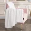 Solid Rabbit Mink Faux Fur Throw Blanket Solid Rabbit Mink Faux Fur Throw Blanket