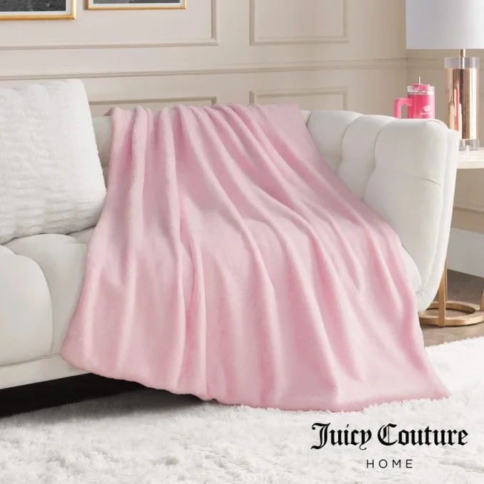 Solid Rabbit Mink Faux Fur Throw Blanket Solid Rabbit Mink Faux Fur Throw Blanket
