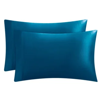 Solid Satin Pillow Case Set