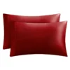 Solid Satin Pillow Case Set Solid Satin Pillow Case Set