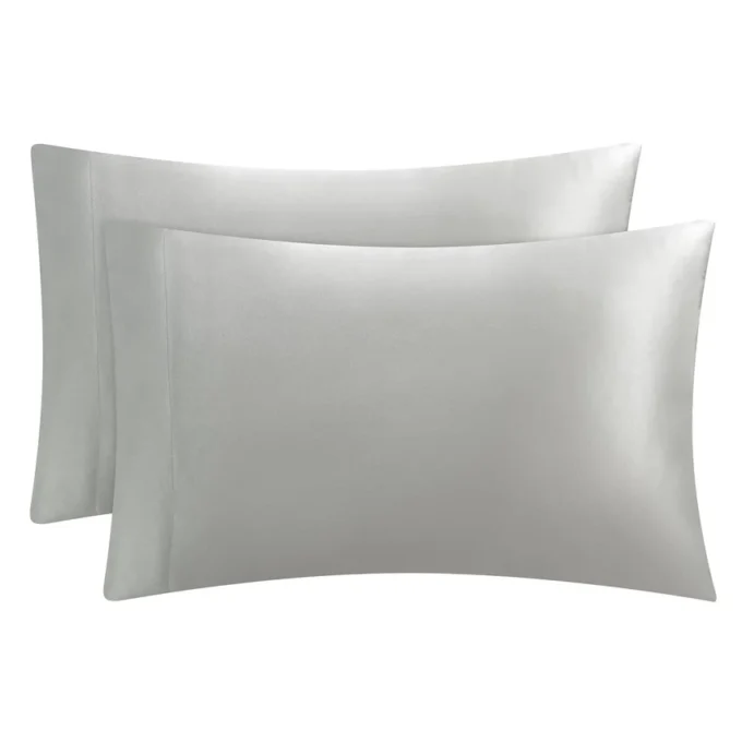 Solid Satin Pillow Case Set Solid Satin Pillow Case Set