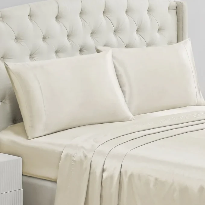 Solid Satin Pillow Case Set Solid Satin Pillow Case Set
