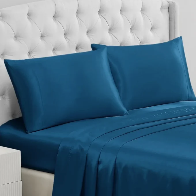 Solid Satin Pillow Case Set Solid Satin Pillow Case Set