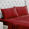 Solid Satin Pillow Case Set Solid Satin Pillow Case Set