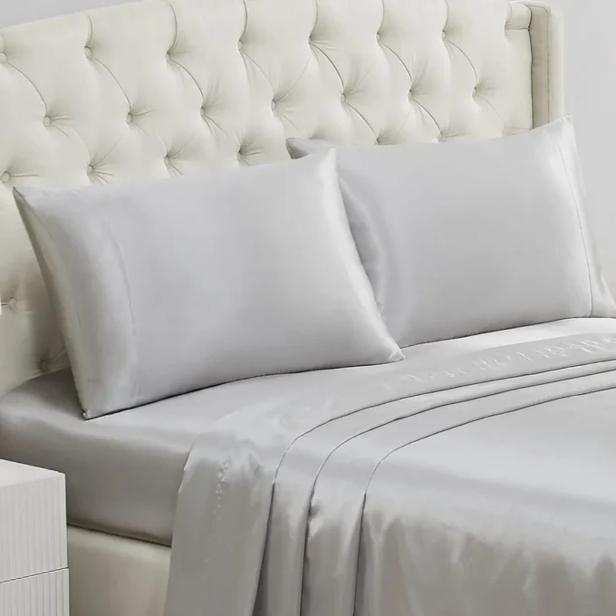 Solid Satin Pillow Case Set Solid Satin Pillow Case Set