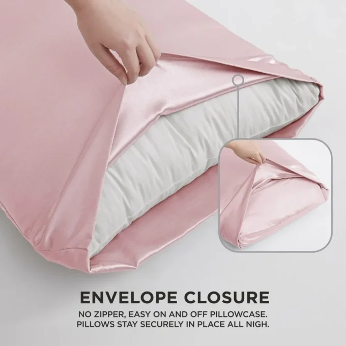 Solid Satin Pillow Case Set Solid Satin Pillow Case Set