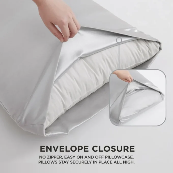 Solid Satin Pillow Case Set Solid Satin Pillow Case Set
