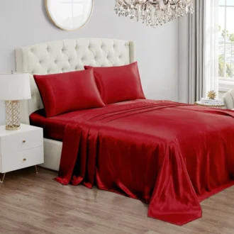 Solid Satin Sheet Set