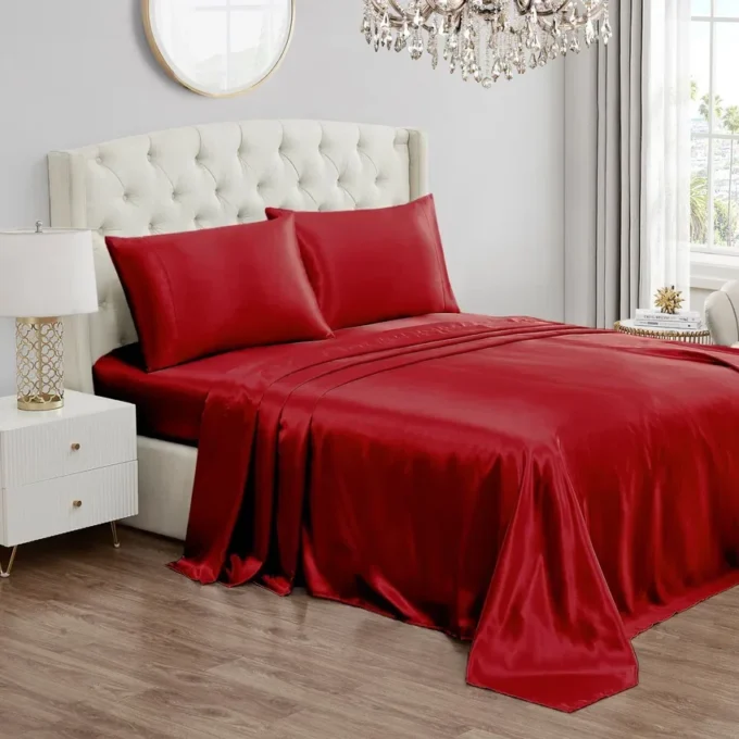 Solid Satin Sheet Set Solid Satin Sheet Set