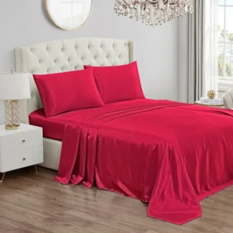 Solid Satin Sheet Set Solid Satin Sheet Set