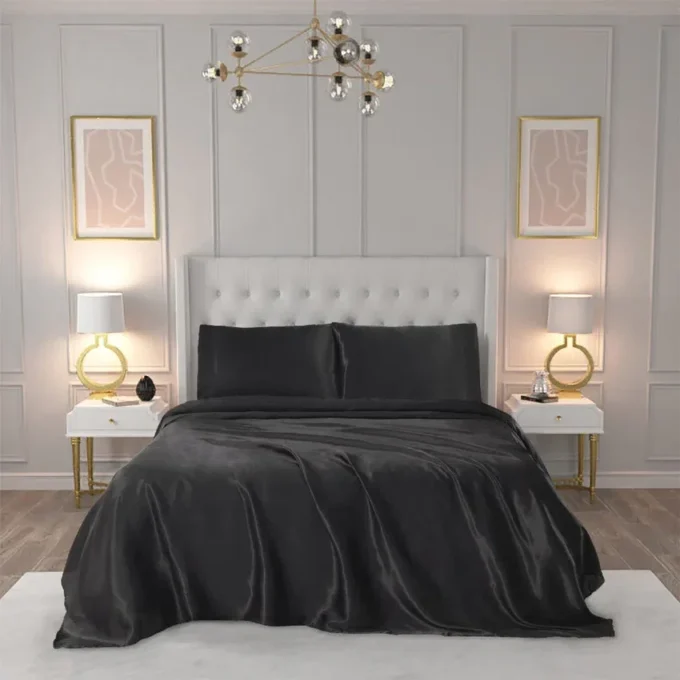Solid Satin Sheet Set Solid Satin Sheet Set