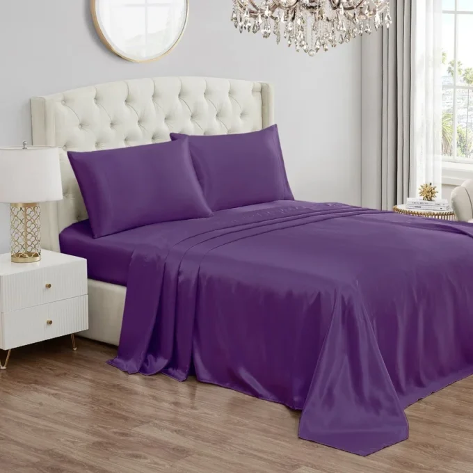 Solid Satin Sheet Set Solid Satin Sheet Set