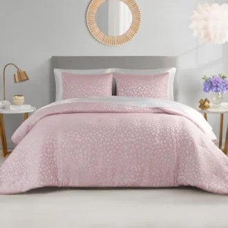 Sparkle Cheetah Jaquard Comforter Set Sparkle Cheetah Jaquard Comforter Set