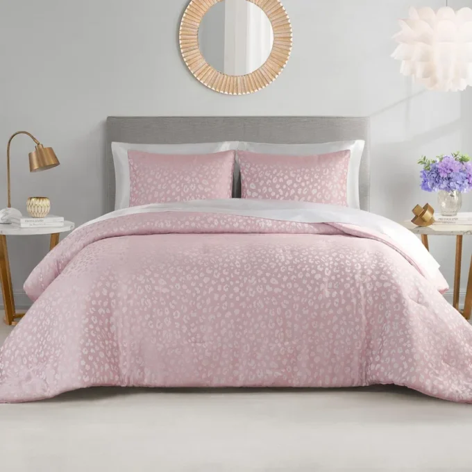 Sparkle Cheetah Jaquard Comforter Set Sparkle Cheetah Jaquard Comforter Set