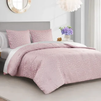 Sparkle Cheetah Jaquard Comforter Set Sparkle Cheetah Jaquard Comforter Set