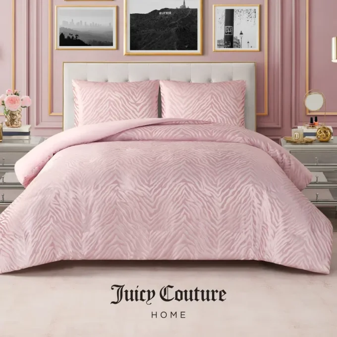 Sparkle Zebra Jacquard Comforter Set Sparkle Zebra Jacquard Comforter Set