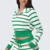 Stripe Bling Terry Hoodie Stripe Bling Terry Hoodie