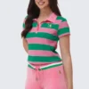 Stripe Embroidered Baby Polo Stripe Embroidered Baby Polo