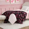 Sweet Cherry Bows Plush Throw Blanket Sweet Cherry Bows Plush Throw Blanket