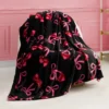 Sweet Cherry Bows Plush Throw Blanket Sweet Cherry Bows Plush Throw Blanket
