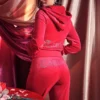 Taurus Customizable Big Bling Velour Track Pants Taurus Customizable Big Bling Velour Track Pants