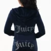 Technicolor Customizable Big Bling Velour Hoodie Technicolor Customizable Big Bling Velour Hoodie