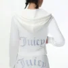 Technicolor Customizable Big Bling Velour Hoodie Technicolor Customizable Big Bling Velour Hoodie