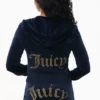 Technicolor Customizable Big Bling Velour Hoodie Technicolor Customizable Big Bling Velour Hoodie