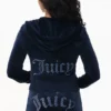 Technicolor Customizable Big Bling Velour Hoodie Technicolor Customizable Big Bling Velour Hoodie