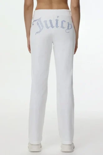 Technicolor Customizable Big Bling Velour Track Pants
