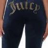 Technicolor Customizable Big Bling Velour Track Pants