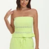 Towel Terry Lace Trim Tube Top Towel Terry Lace Trim Tube Top