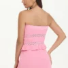 Towel Terry Lace Trim Tube Top Towel Terry Lace Trim Tube Top