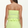 Towel Terry Lace Trim Tube Top Towel Terry Lace Trim Tube Top