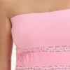 Towel Terry Lace Trim Tube Top Towel Terry Lace Trim Tube Top