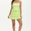 Towel Terry Lace Trim Tube Top Towel Terry Lace Trim Tube Top