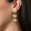 Triple Heart Drop Earrings Triple Heart Drop Earrings