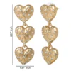 Triple Heart Drop Earrings Triple Heart Drop Earrings