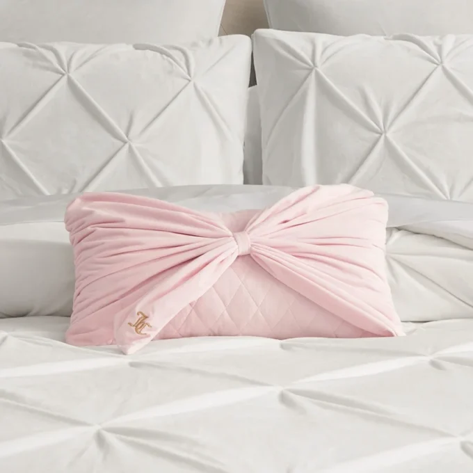 Velvet Bow Decorative Pillow Velvet Bow Decorative Pillow