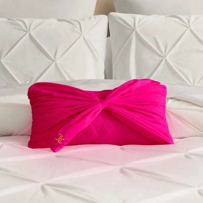 Velvet Bow Decorative Pillow Velvet Bow Decorative Pillow