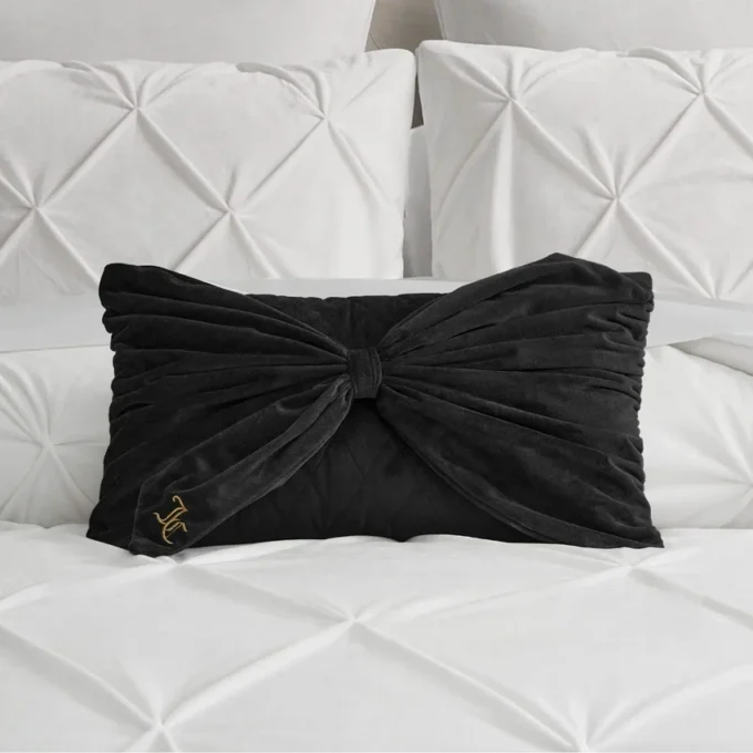 Velvet Bow Decorative Pillow Velvet Bow Decorative Pillow