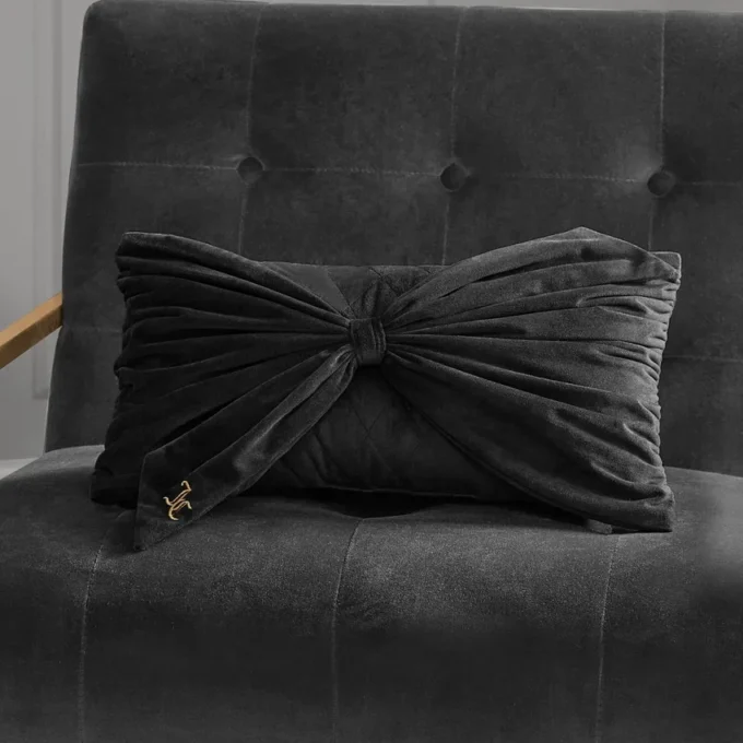 Velvet Bow Decorative Pillow Velvet Bow Decorative Pillow