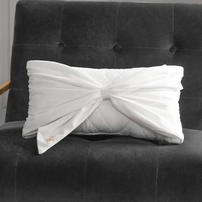 Velvet Bow Decorative Pillow Velvet Bow Decorative Pillow