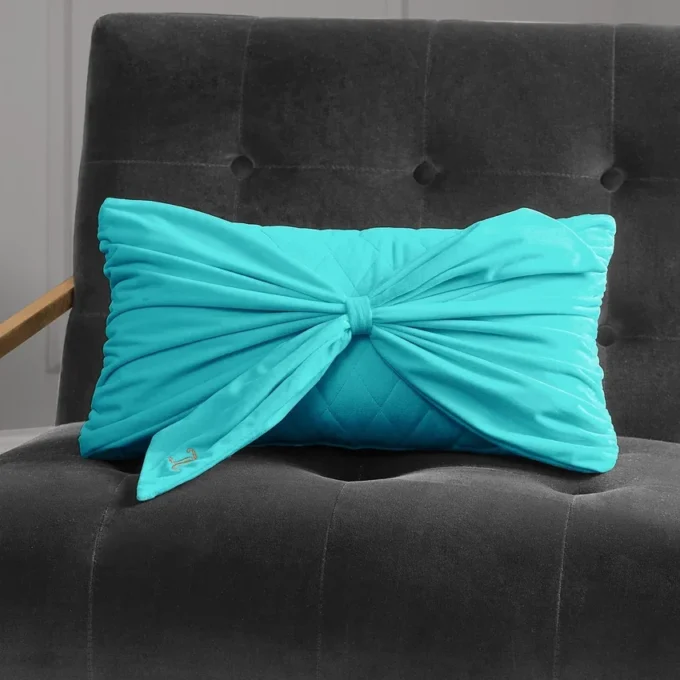 Velvet Bow Decorative Pillow Velvet Bow Decorative Pillow