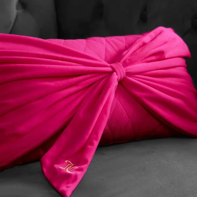 Velvet Bow Decorative Pillow Velvet Bow Decorative Pillow