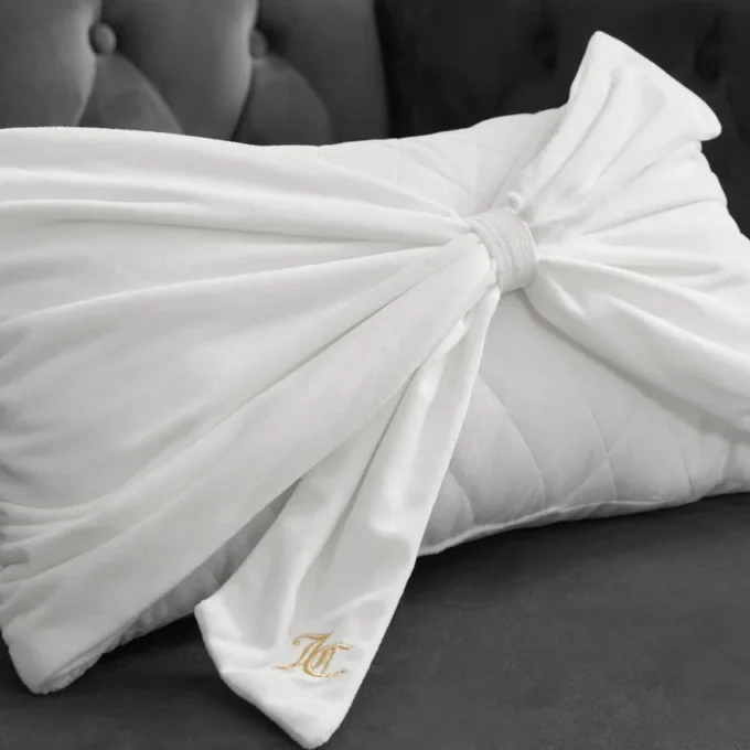 Velvet Bow Decorative Pillow Velvet Bow Decorative Pillow