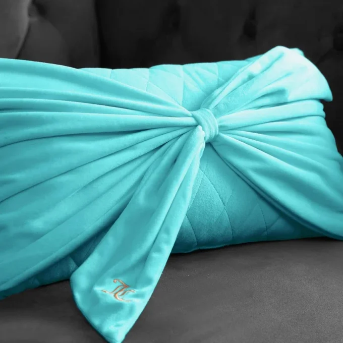 Velvet Bow Decorative Pillow Velvet Bow Decorative Pillow