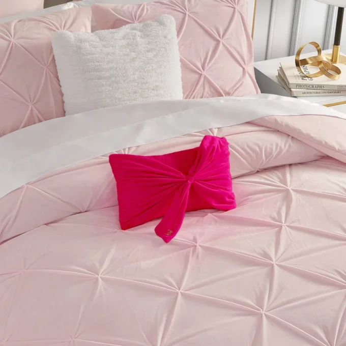Velvet Bow Decorative Pillow Velvet Bow Decorative Pillow
